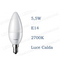 Lampadina Philips Corepro LEDCandle 5,5w E14 luce calda 2700k equivalente a 40w Oliva Smerigliata