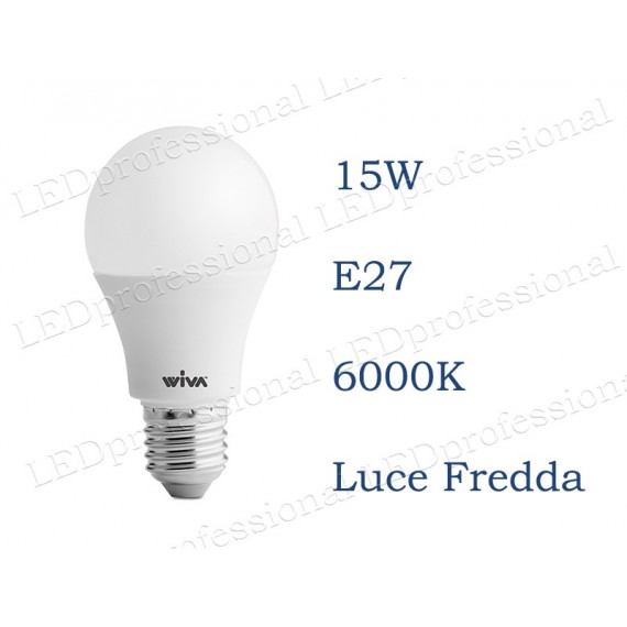 Lampadina led E27 16W luce fredda 6500K E27-U-16W-F