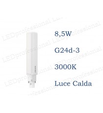 Lampadina LED Philips PLC 8,5w luce calda 3000k 2P G24d-3