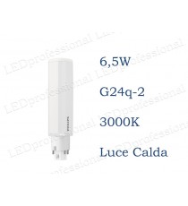 Lampadina LED Philips PLC 6,5w luce calda 3000k 4P G24q-2