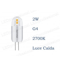 Lampadina LED Philips G4 2w luce calda 2700k