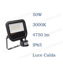 LEDVANCE Faro LED  con sensore 50W luce calda 3000K da esterno IP65