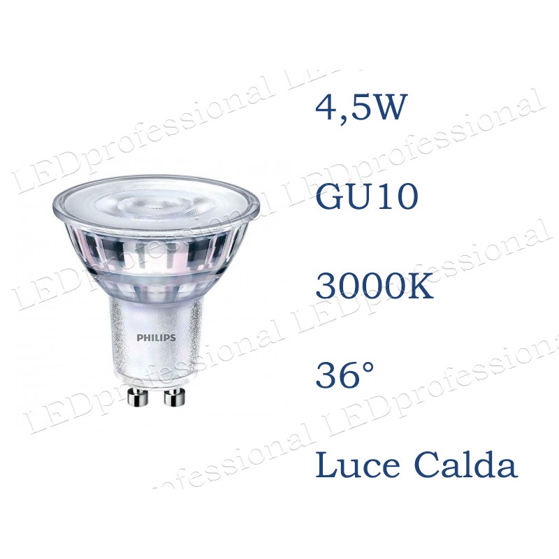 lampadina LED Philips 5W GU10 luce calda MR16