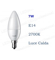 Lampadina Philips Corepro LEDCandle 7W E14 luce calda 2700k equivalente a 60w Oliva Smerigliata