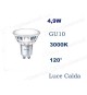 Lampadina LED Philips 4,9w 50W  GU10 luce calda 3000k 120° MR16