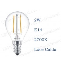 Kit 6 lampadine LED Philips - Sfera 5,5W (40W) - E14 - Luce Calda