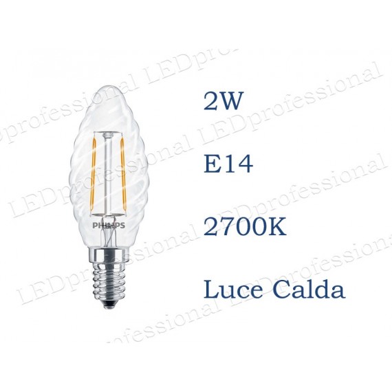 Lampada a LED tortiglione - E14 - FAI SRL