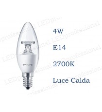 Lampadina Philips Corepro LEDCandle 4w E14 luce calda 2700k equivalente a 25w Oliva Chiara